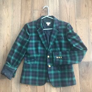 J Crew Tartan plaid blazer